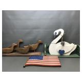 Wooden Shelf, Decor & More!