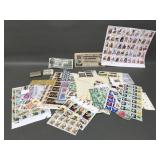 Collection Of Vintage Us Postage Stamps Unposted