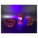 Mcm Glow Amberina Glassware