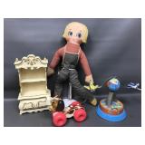 1960's Dollhouse Armoire, Repro Globe Toy & More!