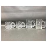 1995 Mcdonalds Batman Forever Glass Mugs