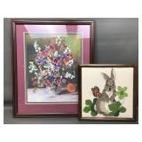 Embroidered Floral Paintings & More!