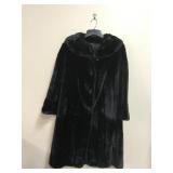 Vintage Black Faux Fur Coat