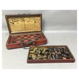 Antique Leather Chinese Chess Set