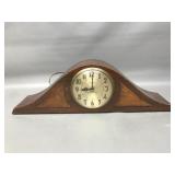 Vtg Westminister Chime Electric Mantle Clock Dark