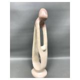 Hand-carved Kenyan Sculpture Of Parent & Child