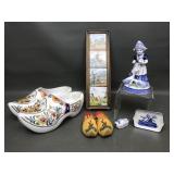 Dutch Wooden Shoes, Delft Figurine & More Holland