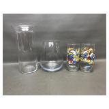 Vtg Smurfette Glasses Set Of 2 1983 & More!