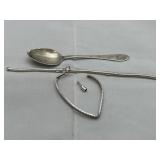 Sterling Spoon & Silver Scrap