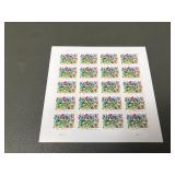 20 Floral Forever Stamps $15.60 Value