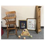 Handmade Wooden Doll Highchair & More!