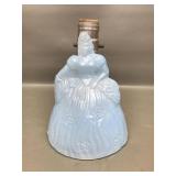 Antique Art Deco Glass Boudoir Fancy Lady Lamp