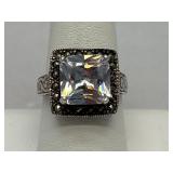 Sterling Silver Art Deco Ladies Ring