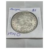 1904 O Morgan Silver Dollar