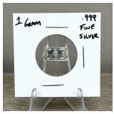 .999 Fine Silver 1 Gram Bar Penguin