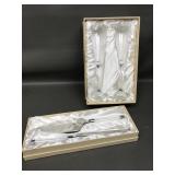 Oleg Cassini Crystal Diamond Toasting Flutes &