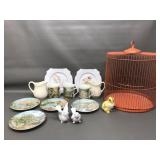 Decorative Plates, Bird Cage & More!