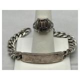 1959 Sterling Class Ring & Sterling Bracelet