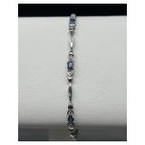 10k Gold And Gemstone Bracelet