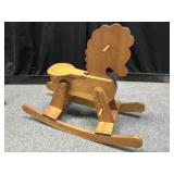 Vintage Wooden Rocking Horse