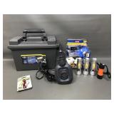 Ammo Box, Ryobi Door Install Kit, Intex Air Pump &