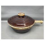 Vtg Monmouth Western Dtoneware Casserole Dish