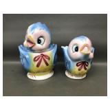 Vtg Lefton Bluebird Sugar & Creamer