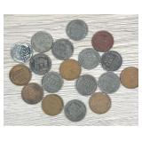 Lot of (18) Wheat Pennies One Cent Coins