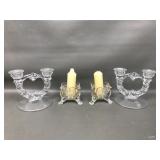 Jeanette Glass Eagle Candlestick Holders & More!