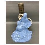 Antique Art Deco Glass Boudoir Dancers Lamp