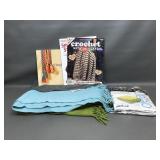 Vtg Crochet Magazines, Packaged Comforter Bags & M