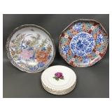 Japanese Omc & Toya Porcelain & 22kt Accent Harker