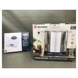 Stainless Steel Stock Pot W Cover & Kitchen Scale