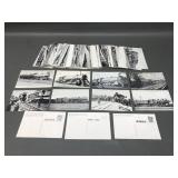 Antique & Vintage B&w Railroad Train Postcards