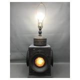 Vintage Railroad Signal Table Lamp