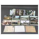 Antique & Vintage Color Railroad Train Postcards