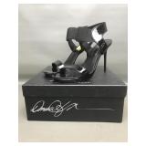 Donald J Pliner Black Magda Patent Heels