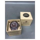 Bewell Mixed Wood Quartz Watch In Box