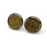Buffalo Nickel Cuff Links