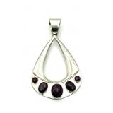 Vintage .925 Sterling Silver Jay King Ruby