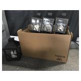 Dark Metal Leaf & Bead Design Candle Lanterns