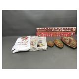 Christmas Kitchen Cloths, Gold Plates & More!