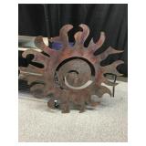 Modern Xl Signed Metal Wall Art