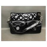 Coach Quilted Gloss Black Shoulder Bag