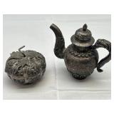 .800 Silver Bowl and Pitcher