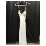 White House Black Market White Beaded Dress