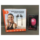 Trotonics Wireless Stereo Earbuds & Blackweb Mouse