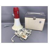 Vintage Crestline Slide Projector & Bullhorn