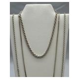 Sterling Silver Bracelet & Necklace Chains