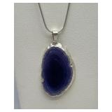 Sterling Silver & Stone Necklace